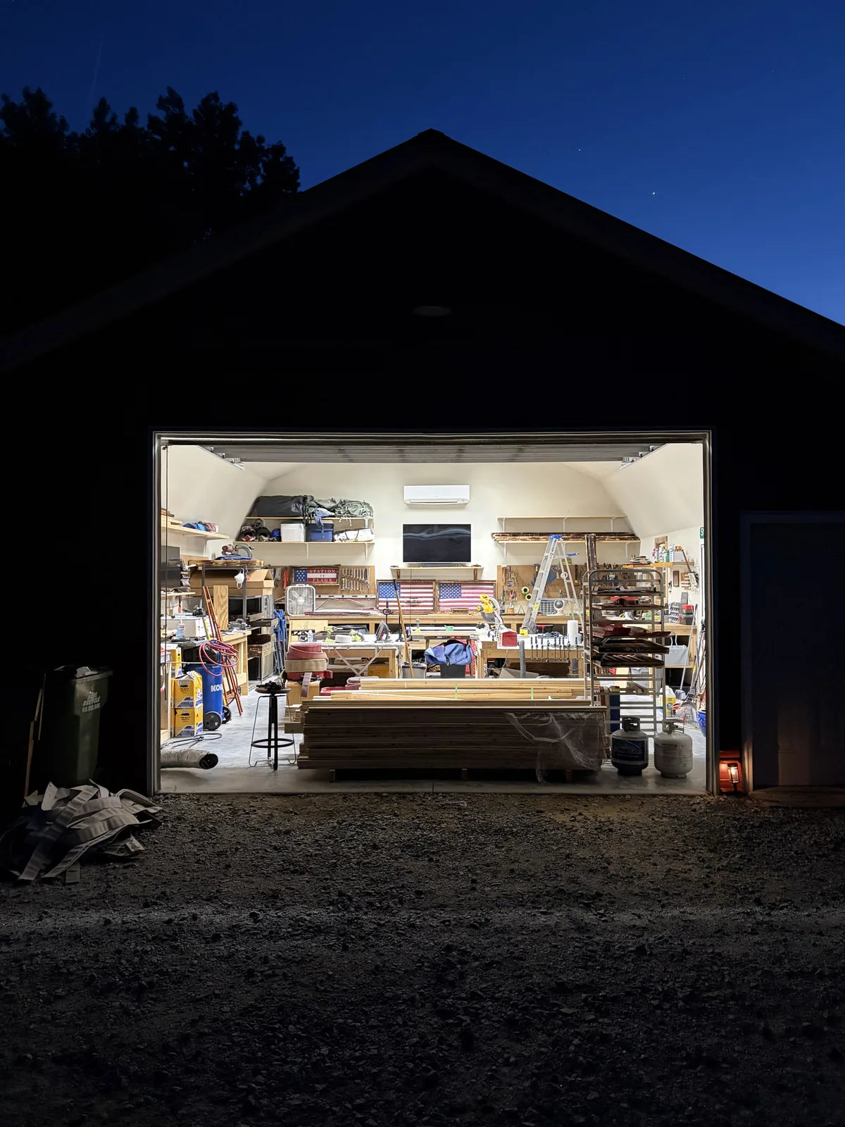 The original Station 14 shop — the garage where we started